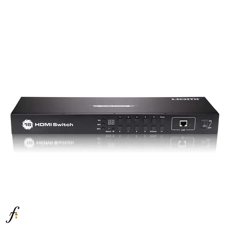 سوئيچ 16 پورت HDMI لایمستون مدل LS-HK1601 با ریموت کنترل