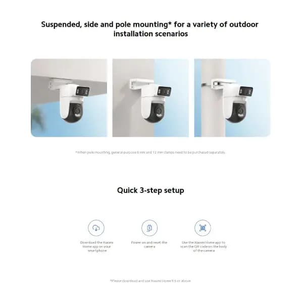 دوربین مداربسته فضای باز شیائومی مدل Xiaomi Outdoor Camera CW500 Dual — تصویر ۳