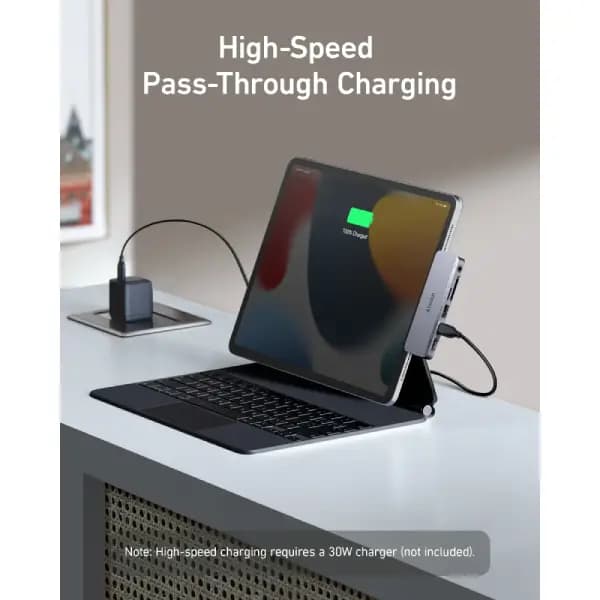 هاب 6 در 1 انکر مدل Anker 541 USB-C Hub 6-in-1 for iPad A8363 — تصویر ۶