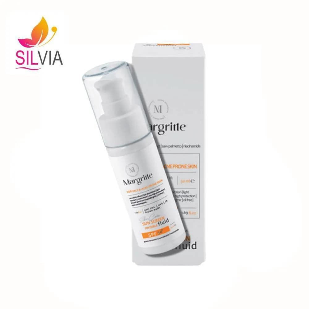 فلوئید ضدآفتاب پوست چرب و مستعد آکنه spf50 مارگریت 50 میل — تصویر ۲
