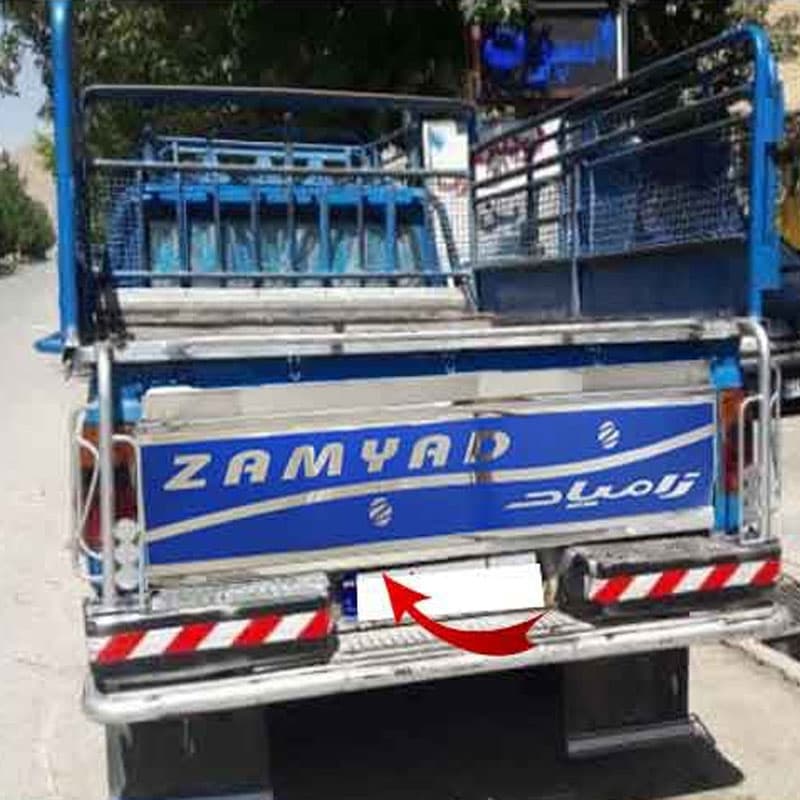 استیل پشت درب عقب نیسان زامیاد کد 2033 — تصویر ۲