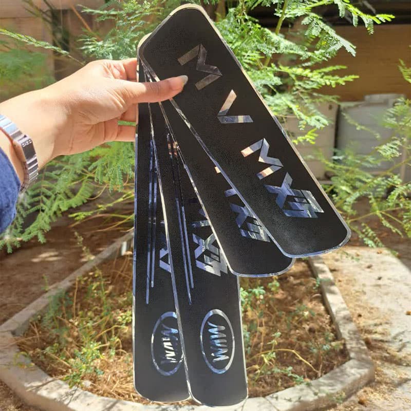 برچسب پارکاب MVM X77 طرح چرم مجموعه 4 عددی کد 3450 — تصویر ۲
