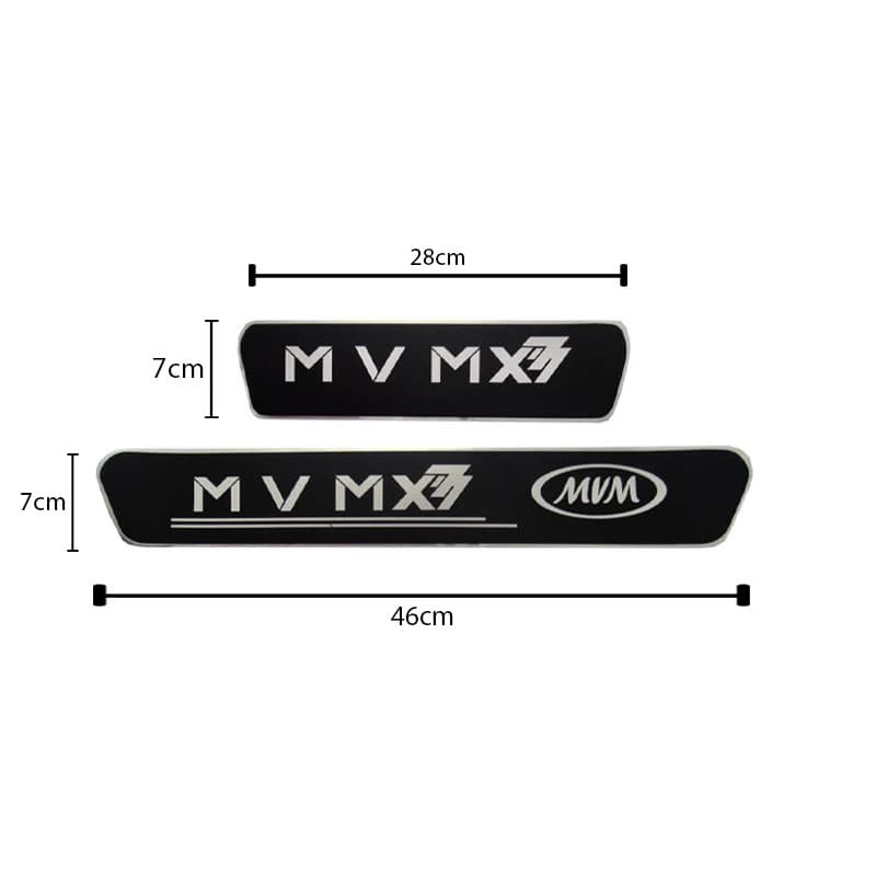 برچسب پارکاب MVM X77 طرح چرم مجموعه 4 عددی کد 3450 — تصویر ۳