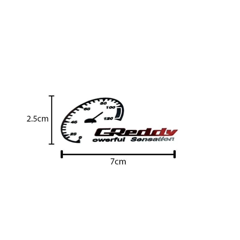 برچسب لیزری طرح GREDDY کد 6288 — تصویر ۳