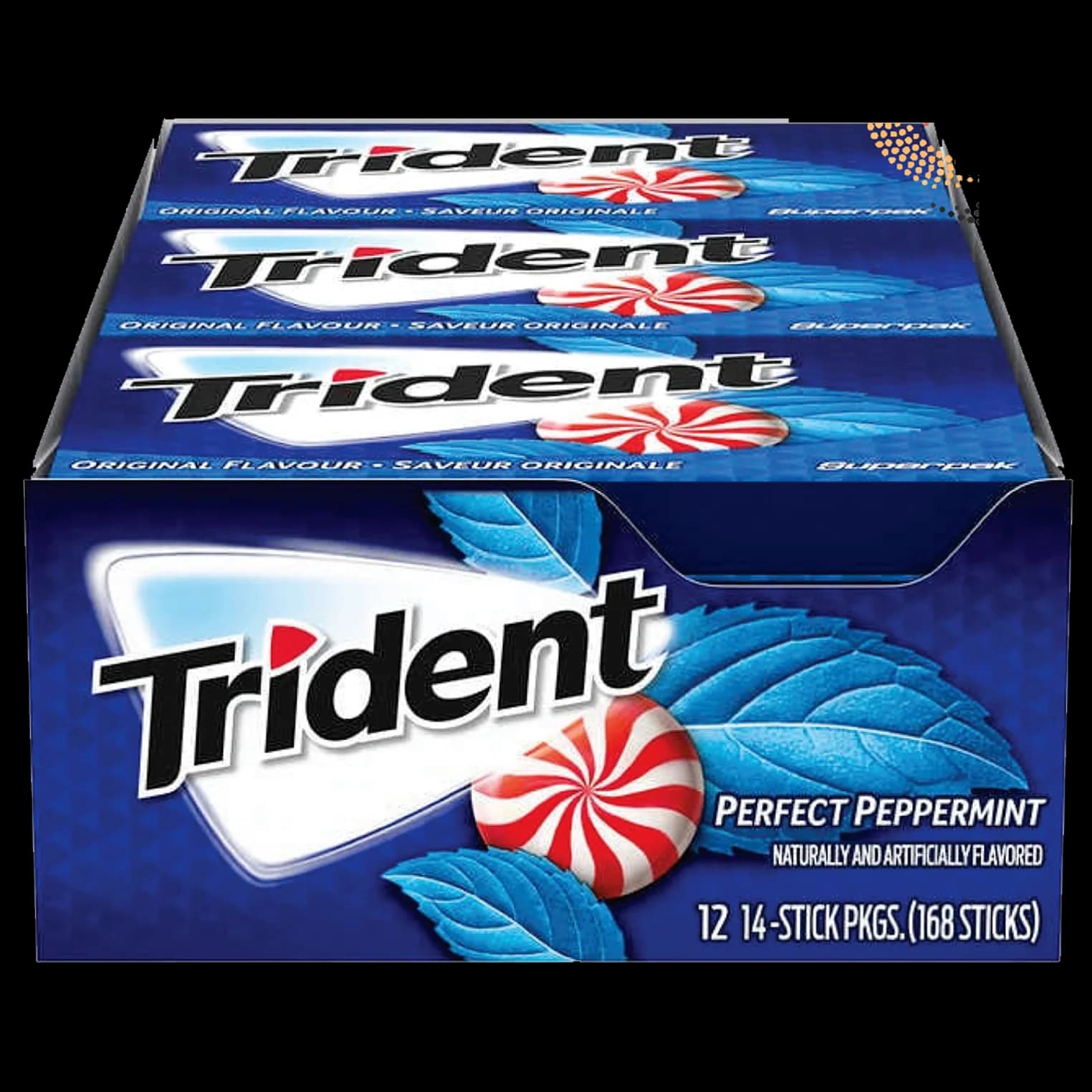 باکس آدامس تریدنت نعنا تند آبنبات Trident perfect peppermint box