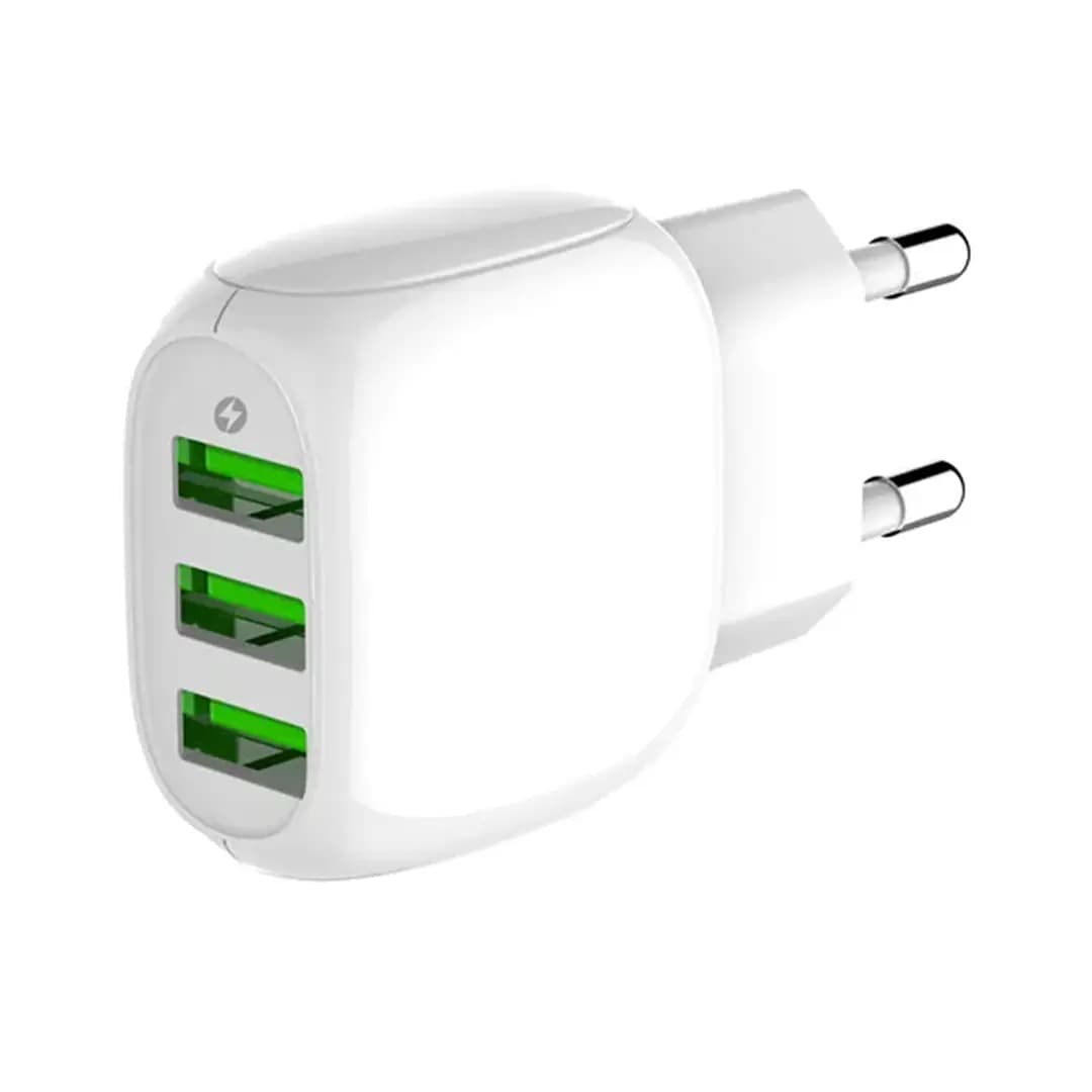 شارژر دیواری الدینیو مدل LDNIO A3315 15.5W به همراه کابل MICRO USB — تصویر ۲