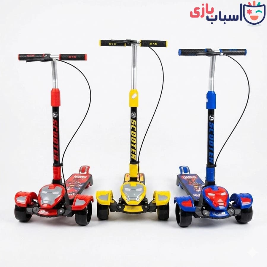 اسکوتر کودک سایز بزرگ طرح آیرون من 107