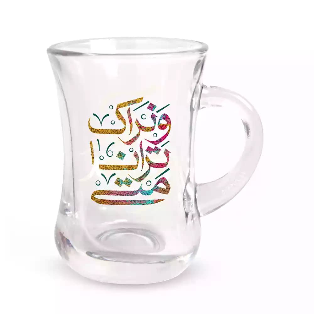 استکان کمرباریک نیمه شعبان دسته دار 6 عددی متی ترانا و نراک کد 1406