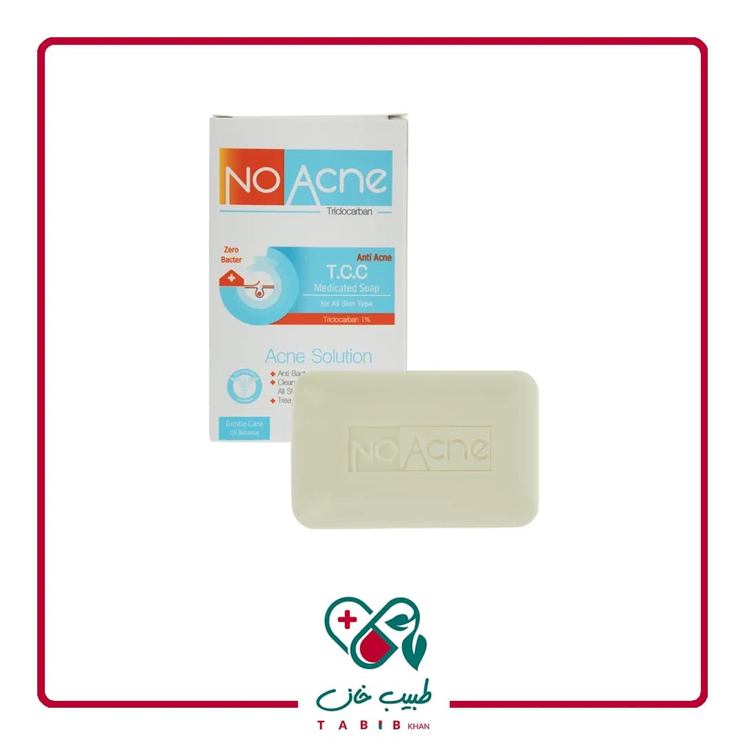 صابون تی سی سی نو آکنه/NO ACNE TRICLOCARBAN SOAP FOR ALL SKIN TYPE — تصویر ۲