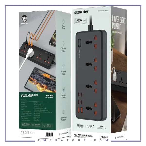 چند راهی برق گرین لاین Green Lion GNGS700PSTIBK — تصویر ۳