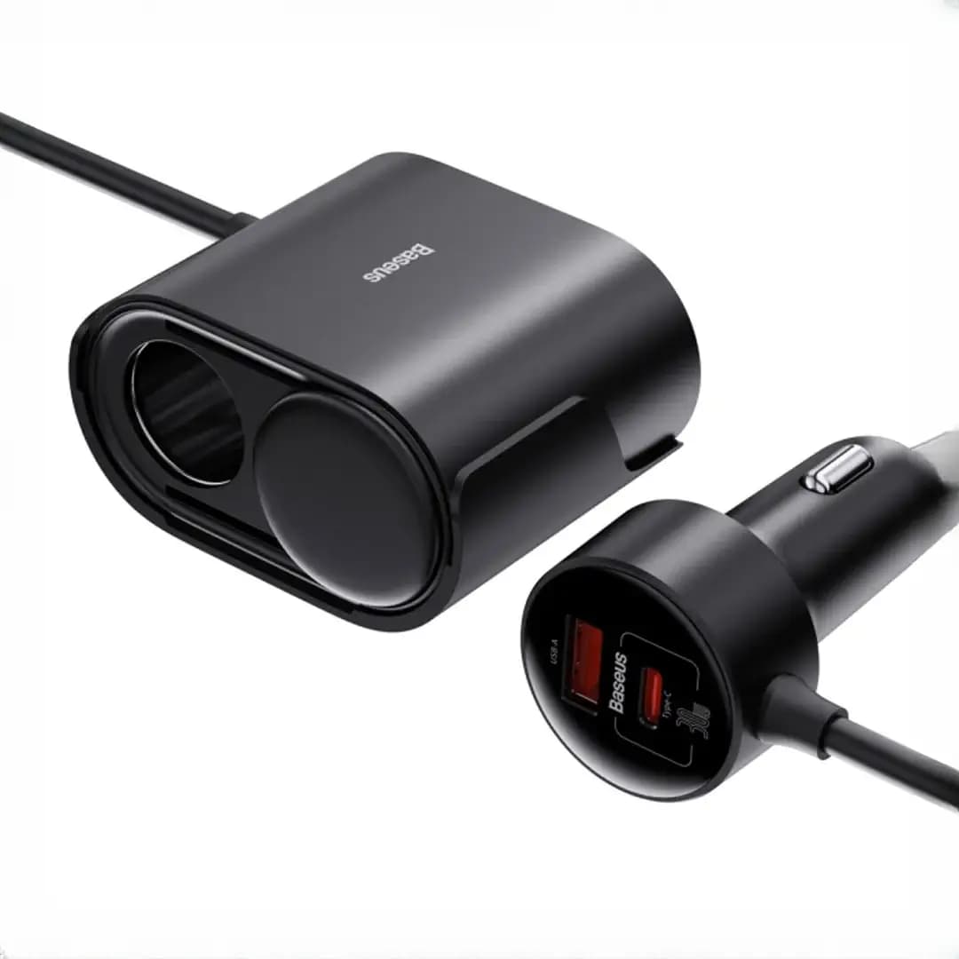 شارژر فندکی 4 پورت 30 وات بیسوس BS-CG010 — تصویر ۸