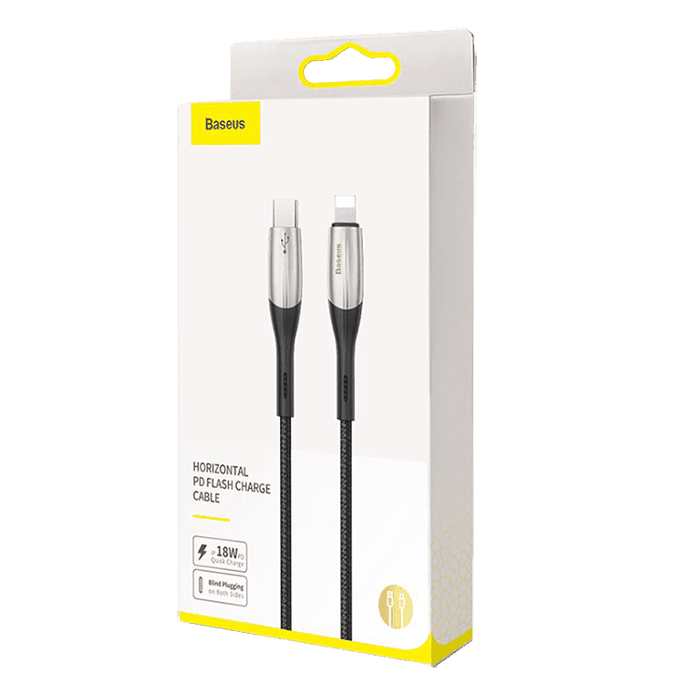 کابل شارژ TYPE C به لایتنینگ بیسوس Baseus Horizontal PD CATLSP-01 — تصویر ۳