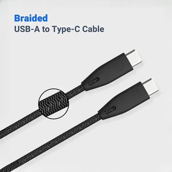 کابل دو سر تایپ سی 100 وات پاورولوژی PBCC2BK — تصویر ۷