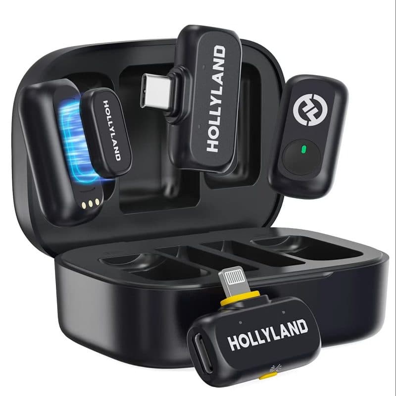 میکروفون یقه ای بی سیم هالیلند HOLLYLAND Lark A1 Type-C and ios — تصویر ۲