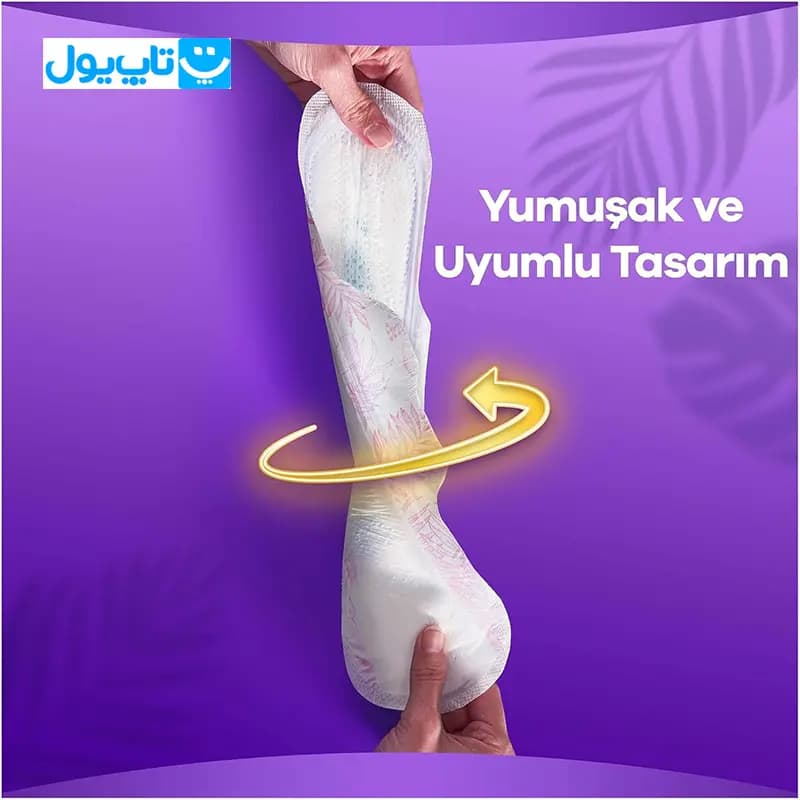 نوار بهداشتی ارکید Orkid ترکیه مدل Platinum ویژه شب و روز سایز ۳ بسته 16 عددی — تصویر ۴