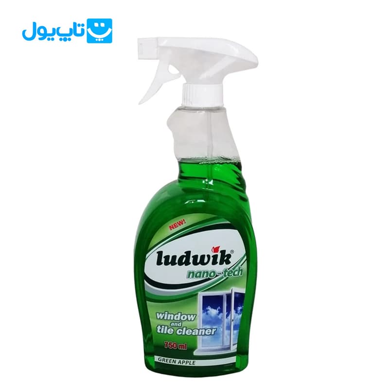 اسپری شیشه پاککن لودویک Ludwik مدل Nano-Tec با رایحه سیب سبز حجم 750 میلیلیتر