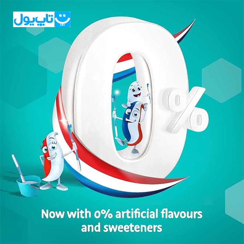 خمیردندان بچهگانه آکوافرش Aquafresh مدل Big Teeth مناسب سن 6تا8 سال حجم 50 میلیلیتر — تصویر ۳