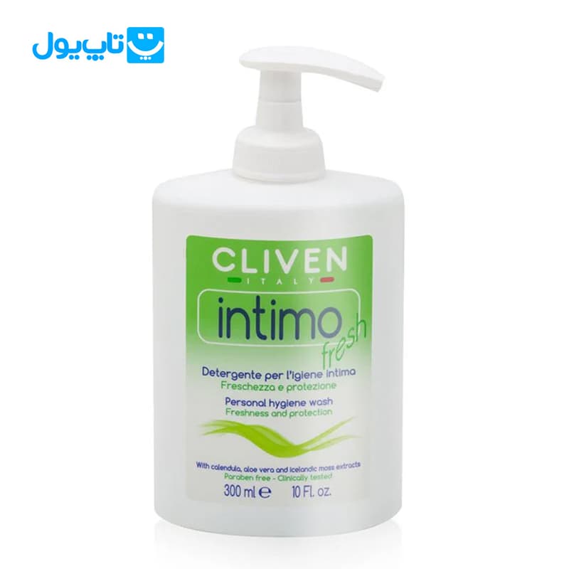ژل بهداشتی بانوان کلیون Cliven مدل Intimo Fresh حجم 300 میلیلیتر