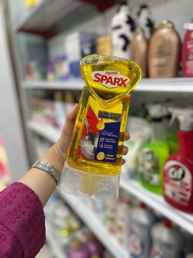 مایع ظرفشویی اسپروکس Asperox Sparx با رایحه لیمو 650 میلیلیتر