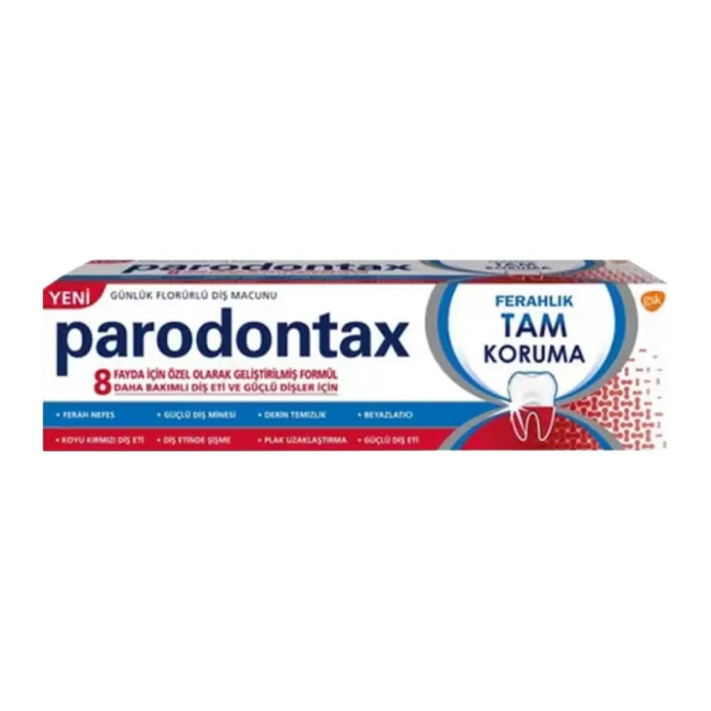 خمیر دندان پارادونتکس PARODONTAX مدل TAM KORUMA ضد حساسیت حجم 50 میل — تصویر ۳