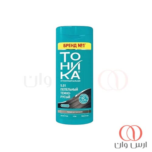 شامپو رنگ تونیکا Tohnika رنگ قهوه ای خاکستری شماره 5.01 حجم 150 میل — تصویر ۲
