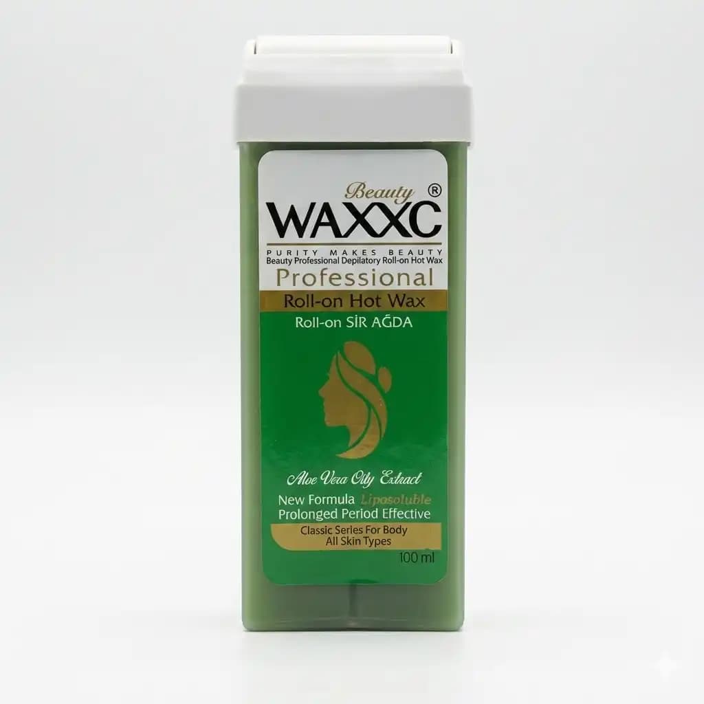 موم خشابی وکسی (Beauty WAXXC) مدل آلوئه ورا مخصوص انواع پوست حجم 100 میلی لیتری