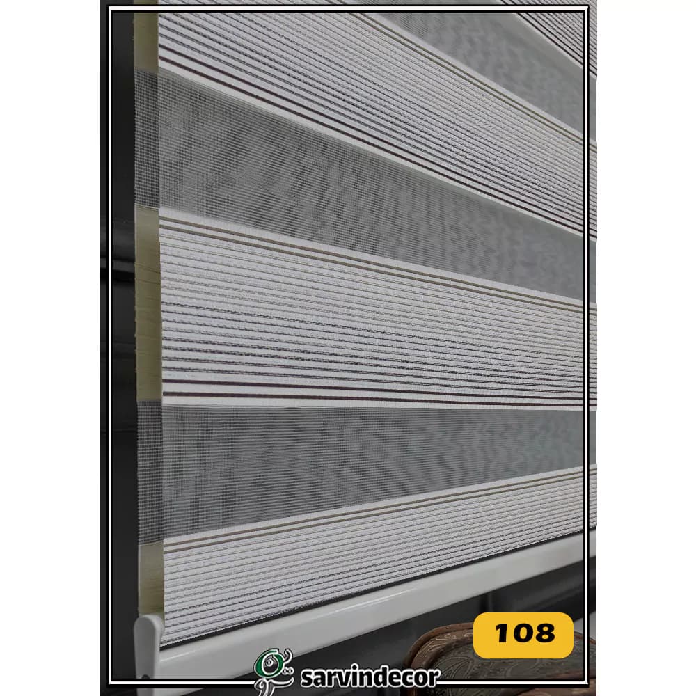 پرده زبرا پلیسه ریز کد L270 در 7 رنگ — تصویر ۶