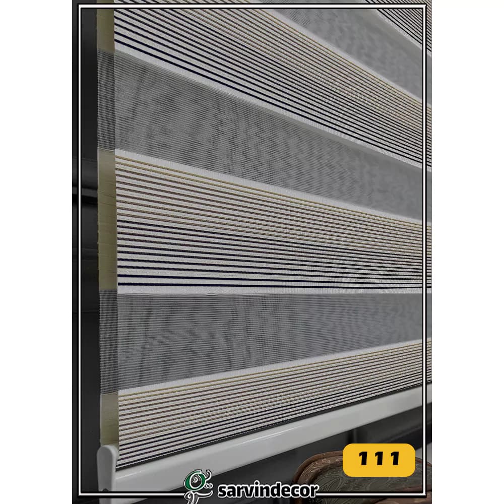 پرده زبرا پلیسه ریز کد L270 در 7 رنگ — تصویر ۵