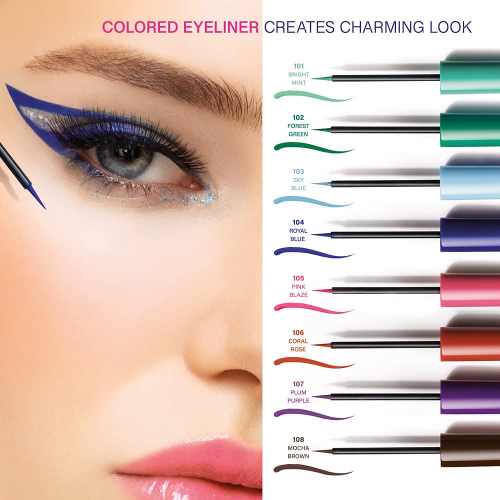 خط چشم رنگی گلدن رز مدل Flash Liner شماره 103 — تصویر ۳