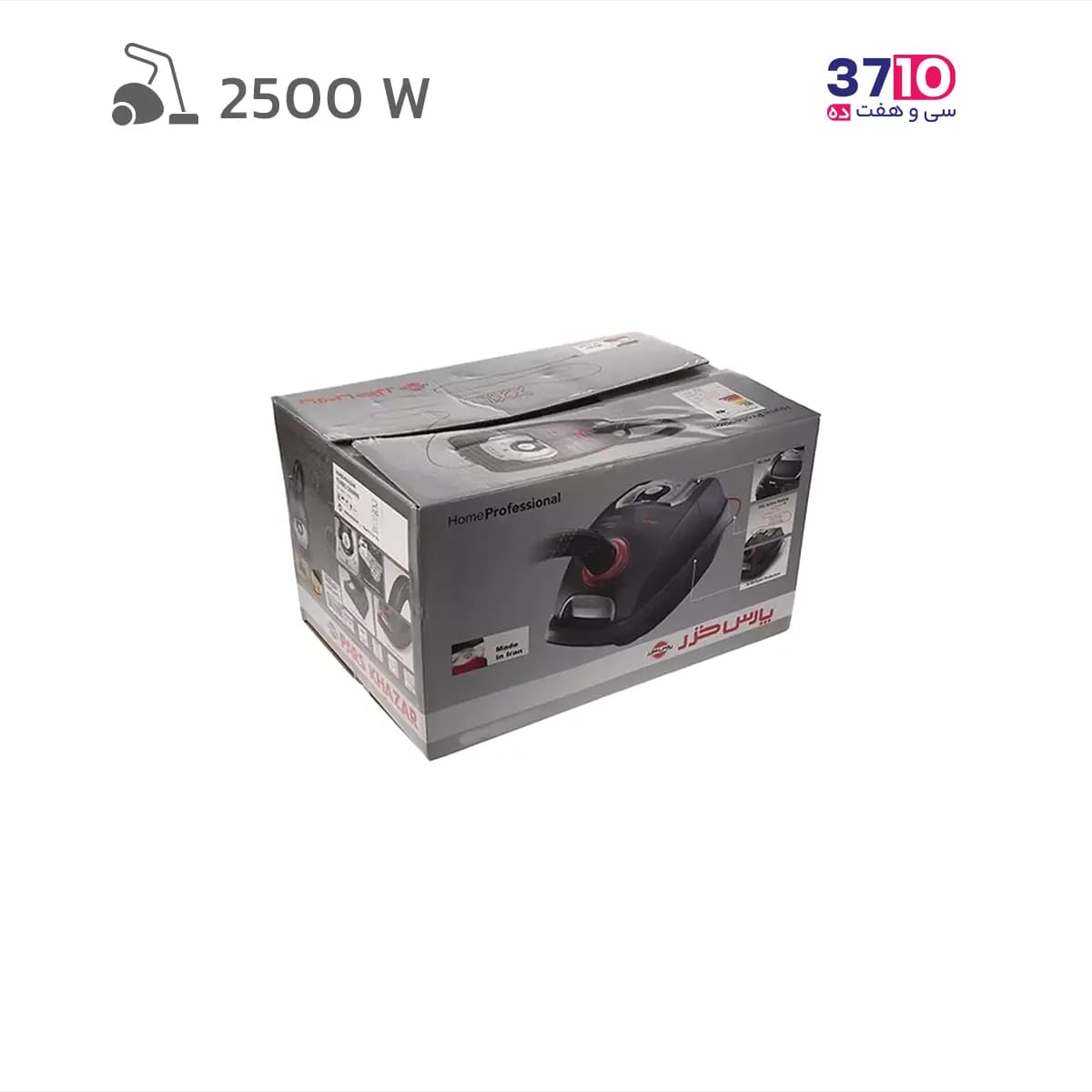 جاروبرقی پارس خزر ParsKhazar مدل TURBO2500WS سفید 2500 وات — تصویر ۲