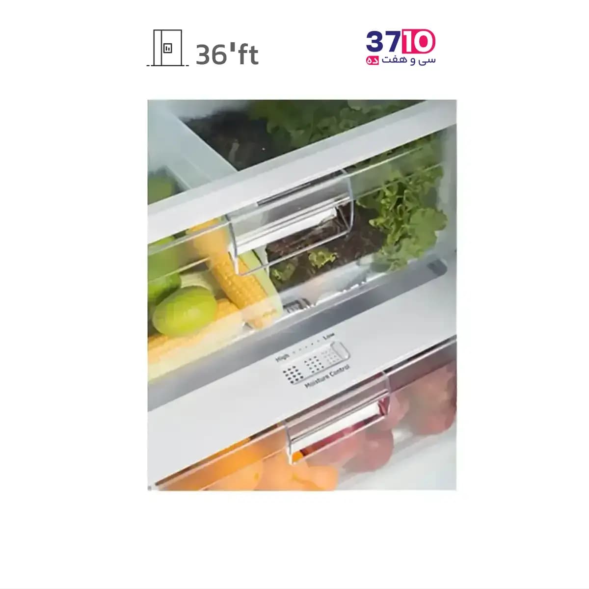 یخچال فریزر دوقلو دیپوینت DEPOINT مدل NF14D5i-W/NR14D5i-W سفيد — تصویر ۵