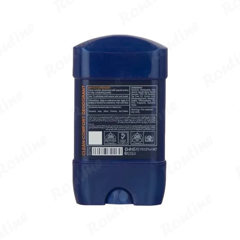دئودورانت ضد تعریق ژلی آقایان مدل Clean Comfort کامان — تصویر ۲
