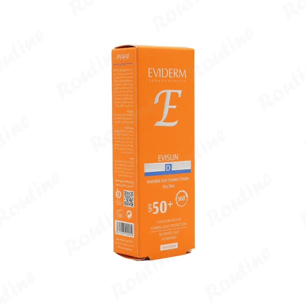 کرم ضد آفتاب SPF50 بیرنگ پوست خشک اویدرم — تصویر ۲