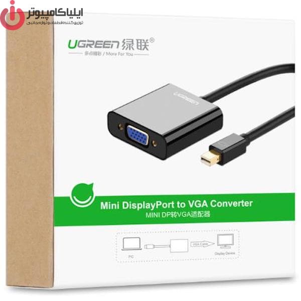 مبدل Mini DisplayPort به VGA یوگرین مدل UGREEN MD113-10459 — تصویر ۲