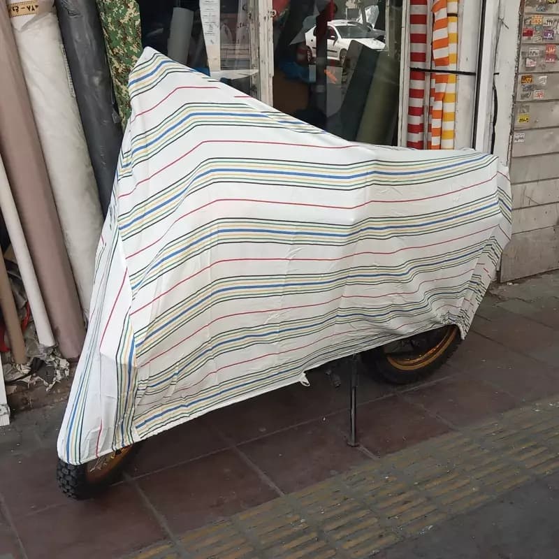 چادر برزنتی نخی موتورسیکلت تریل کویر و هندا و روان — تصویر ۲