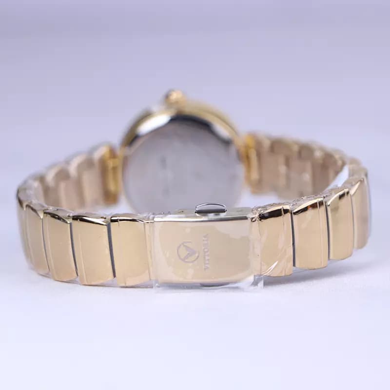 ساعت مچی ویتوریا زنانه فلزی طلایی صفحه آینه ای سبز VT 3395/4 — تصویر ۳