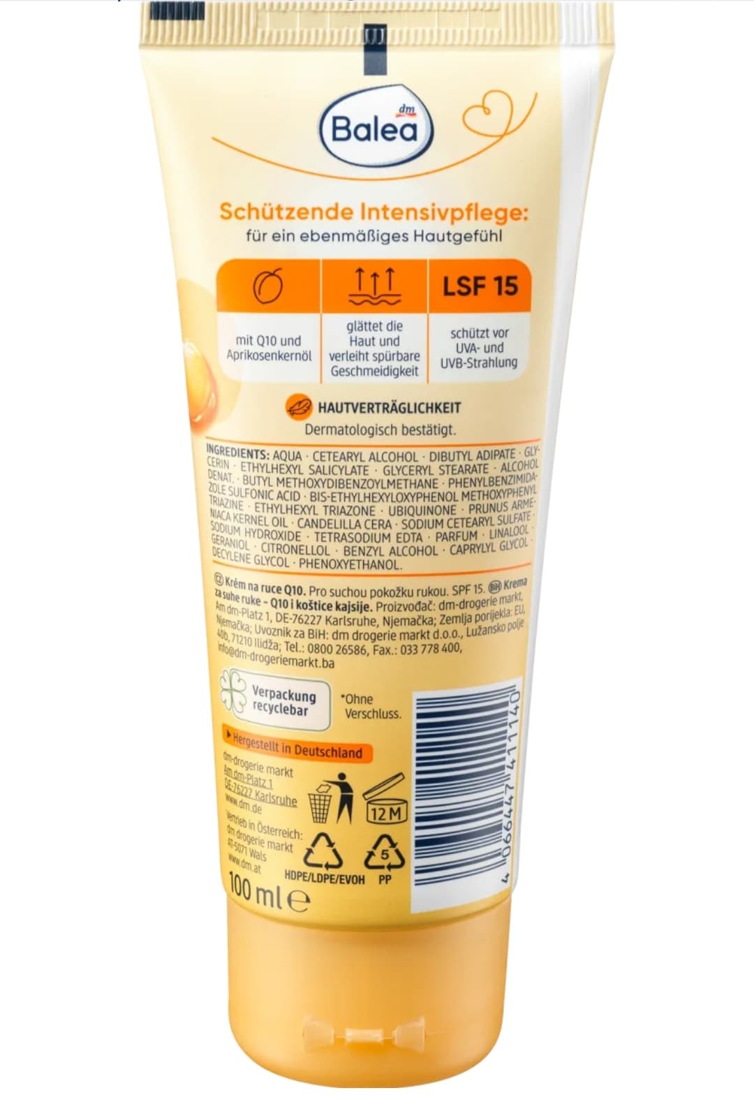 کرم دست ضد پیری و جوانساز Q10 کیوتن حجم 100ml — تصویر ۳