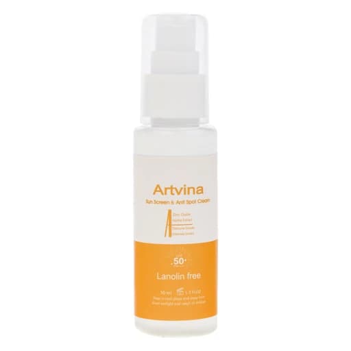 کرم ضدآفتاب رنگی صورت آرت وینا مدل Highly Effective حجم 50ml SPF 50 محافظت کامل UVA، UVB و +++PA ضد حساسیت، ضد چروک و...