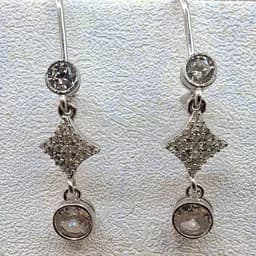 گوشواره نقره 925 کد 832 — تصویر ۲