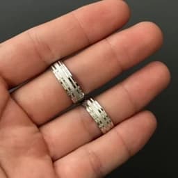 انگشتر حلقه ست نقره زنانه و مردانه — تصویر ۲