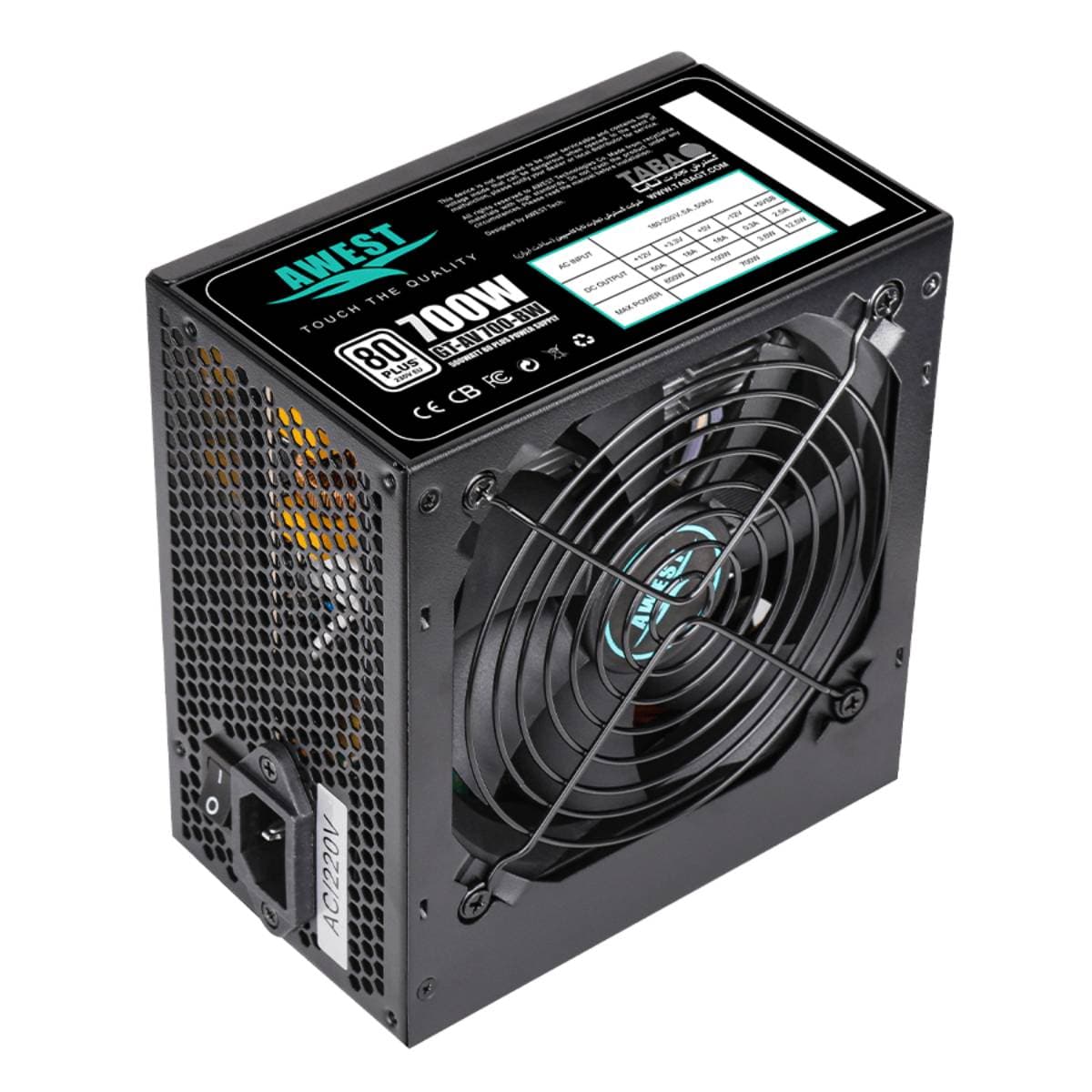 منبع تغذیه Awest 700W Power — تصویر ۳
