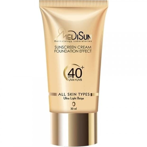 کرم ضد آفتاب SPF40+ انواع پوست مدیسان 30 میل (بژ خیلی روشن 0) — تصویر ۲