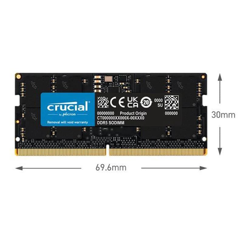 رم لپ تاپ کروشیال DDR5 16GB Single 5600MHz CL46 — تصویر ۵