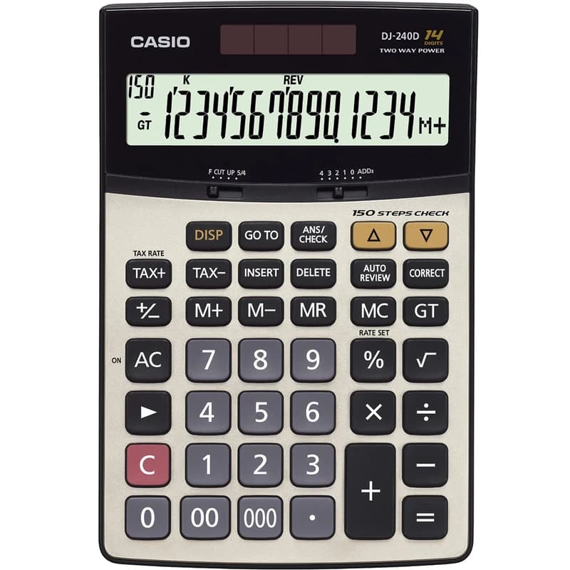 ماشین حساب کاسیو DJ-240 D — تصویر ۲