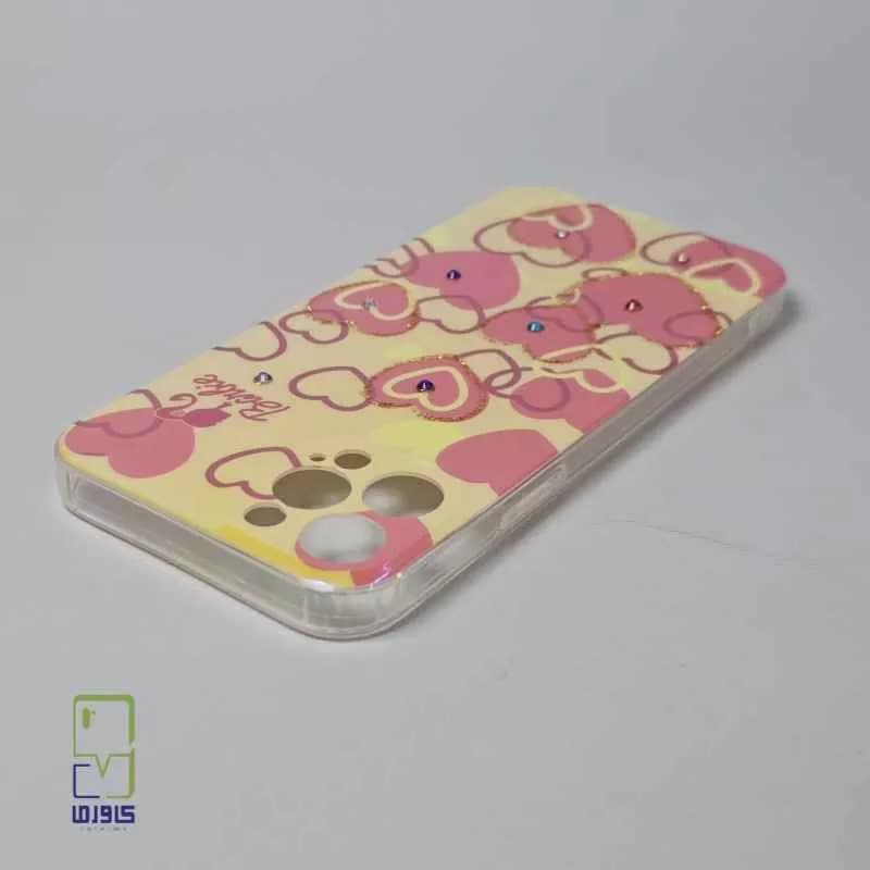 کاور دخترانه آیفون 13 پرو مکس | هولوگرامی قلبی – iPhone 13 Pro Max — تصویر ۴