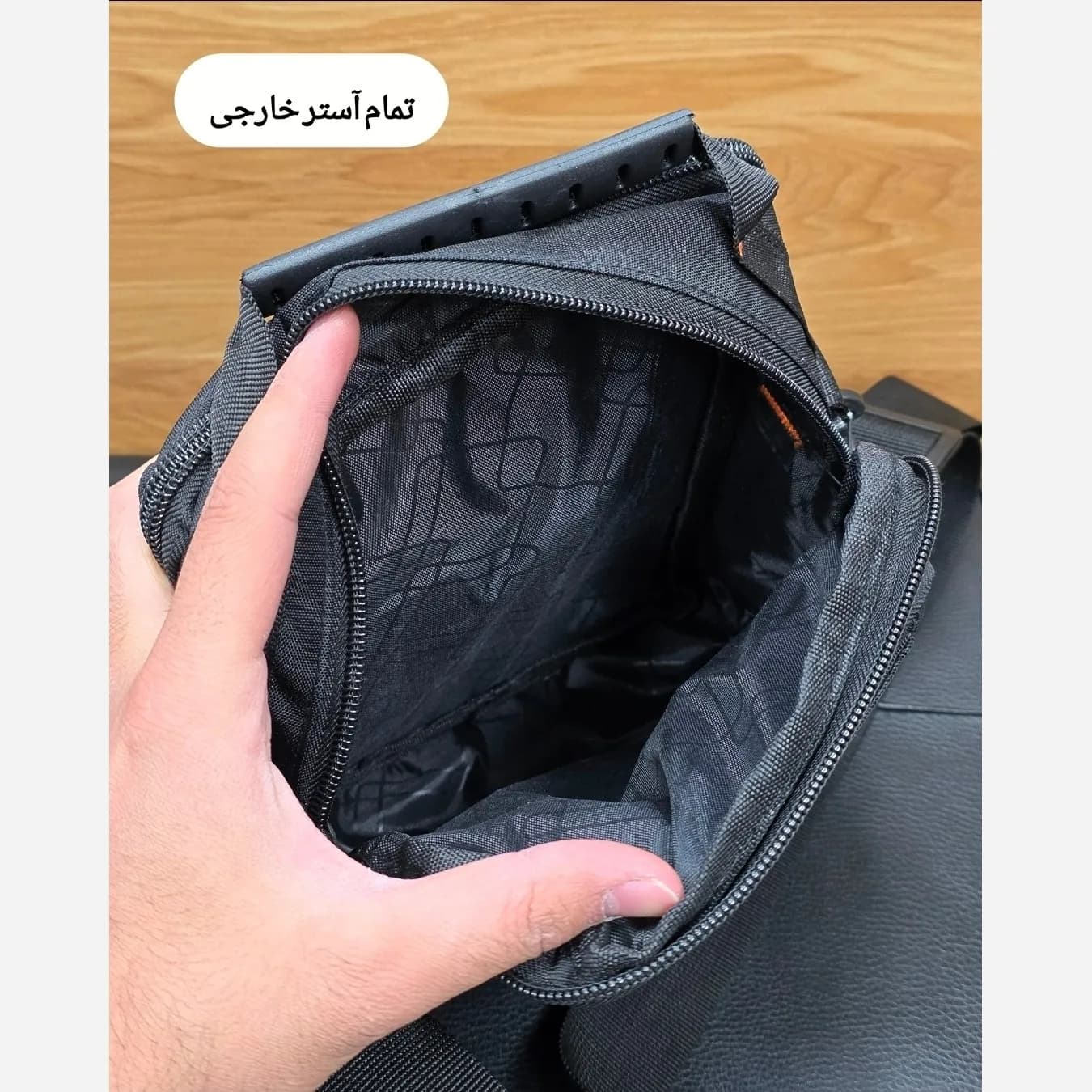 کیف دوشی دستی اسپرت پارچه ای ضد آب راریسم کد 2206 — تصویر ۴