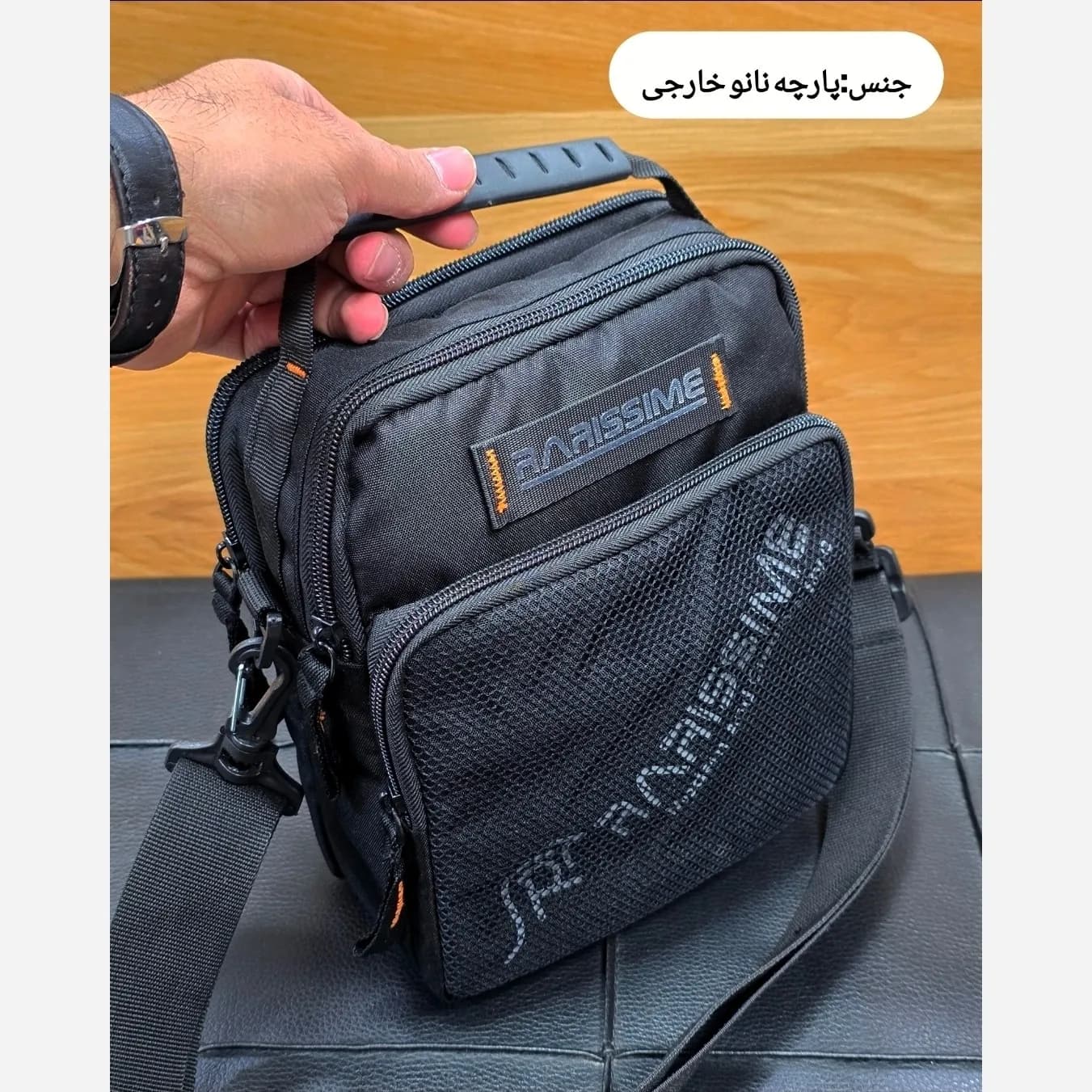 کیف دوشی دستی اسپرت پارچه ای ضد آب راریسم کد 2206 — تصویر ۷