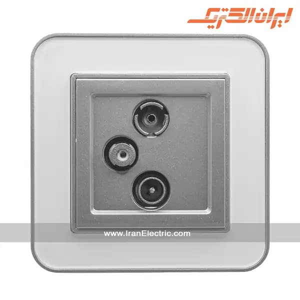 پریز آنتن TV-SAT-RD ارس نقرهای زه سفید میان نقره — تصویر ۲