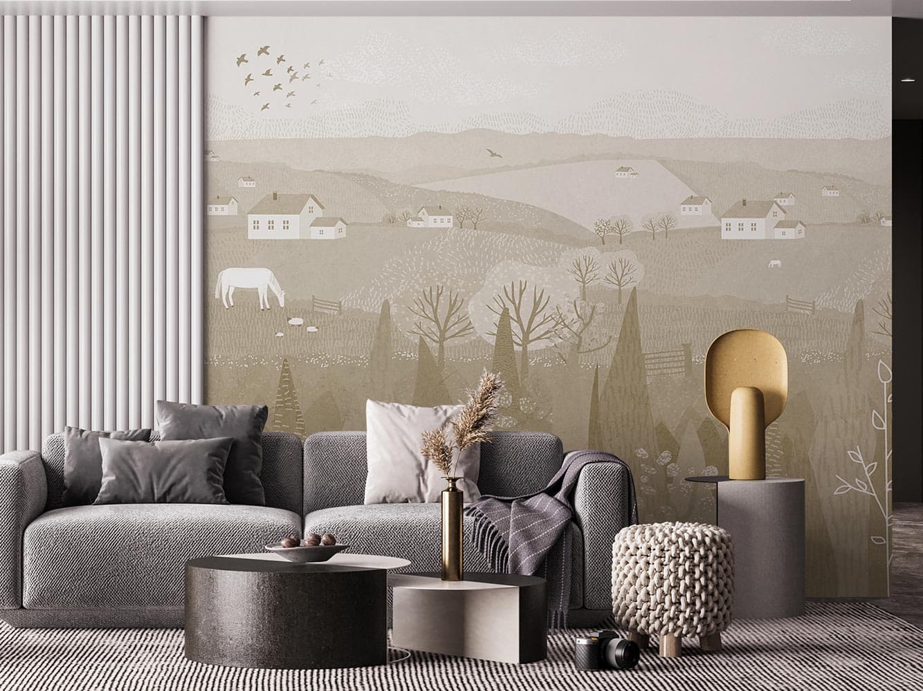 پوستر دیواری طبیعت روستا M10238400