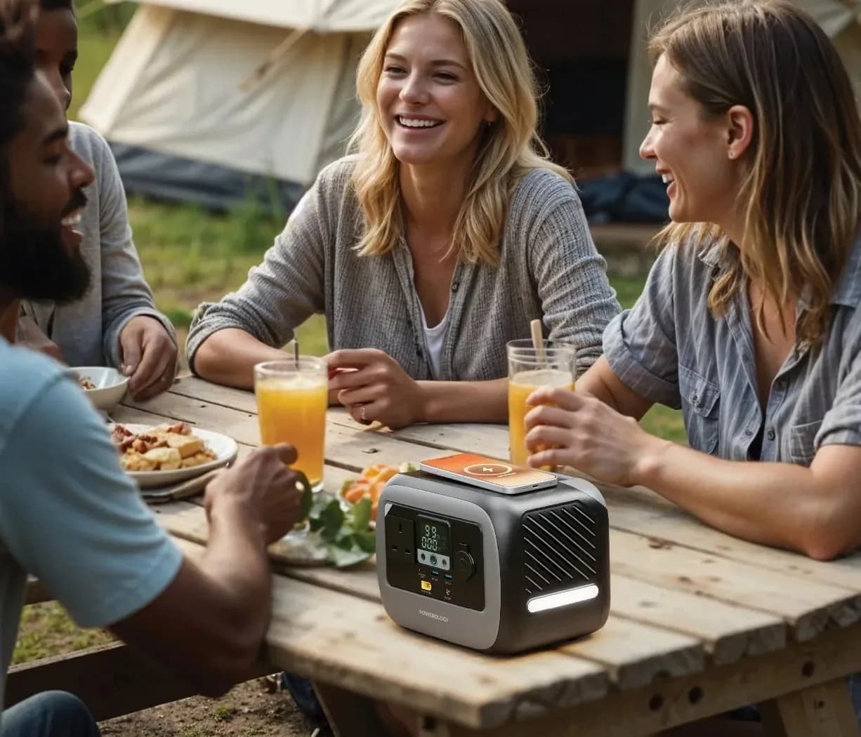 پاور استیشن قابل حمل پاورولوژی Pater I 300 وات مدل PWGC300GY — تصویر ۴